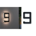 LED solcelle-husnummer 9 svart plast Paulmann forfra