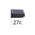 LED solcelle husnummerbelysning Enkara svart IP44 varmhvit forside