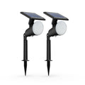 LED solcelle jordspydlampe Jivix svart forfra