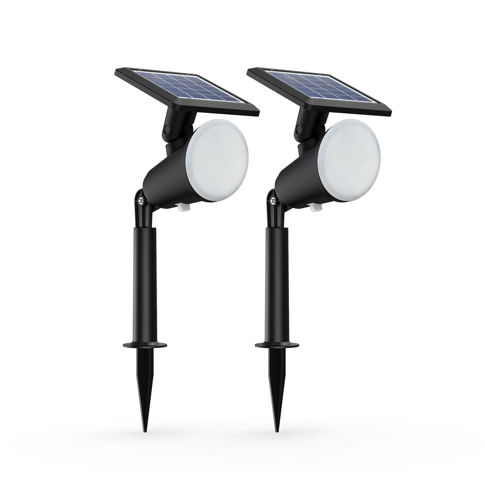 LED solcelle jordspydlampe Jivix svart forfra