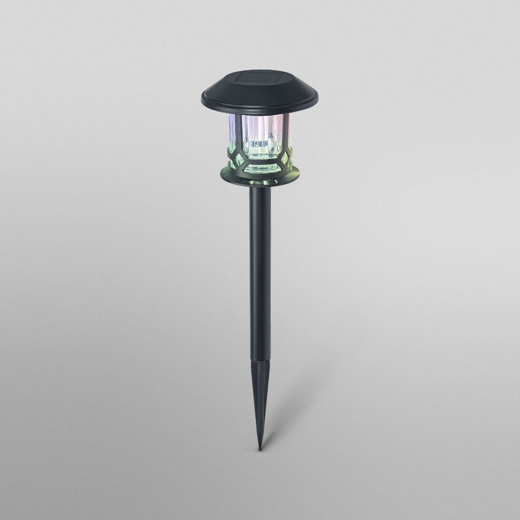 Montert LED solcelle jordspydlampe svart RGB CCT Ø15 cm IP44 OSRAM SMART+ i hage