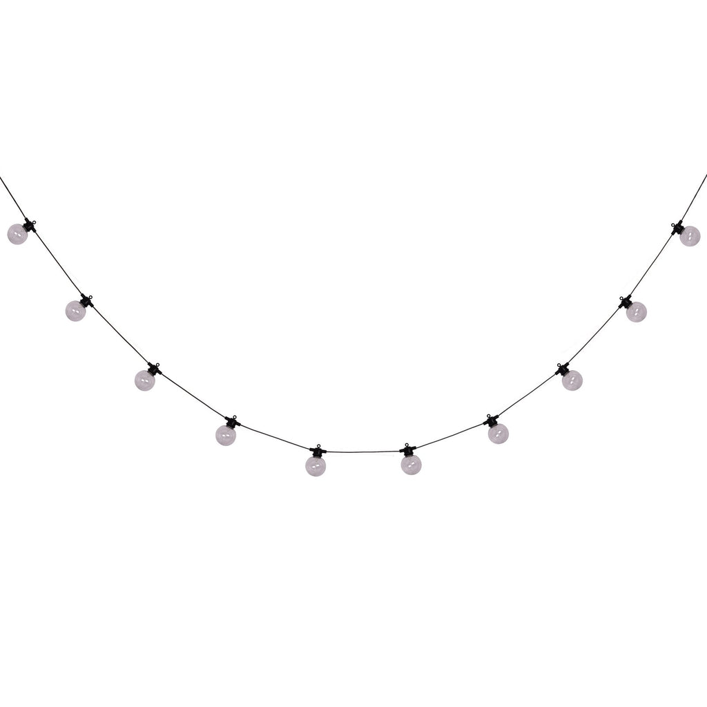 LED solcelle-lyslenke CADENA RGB 10 lys 10 m IP44 nærbilde av LED-lys