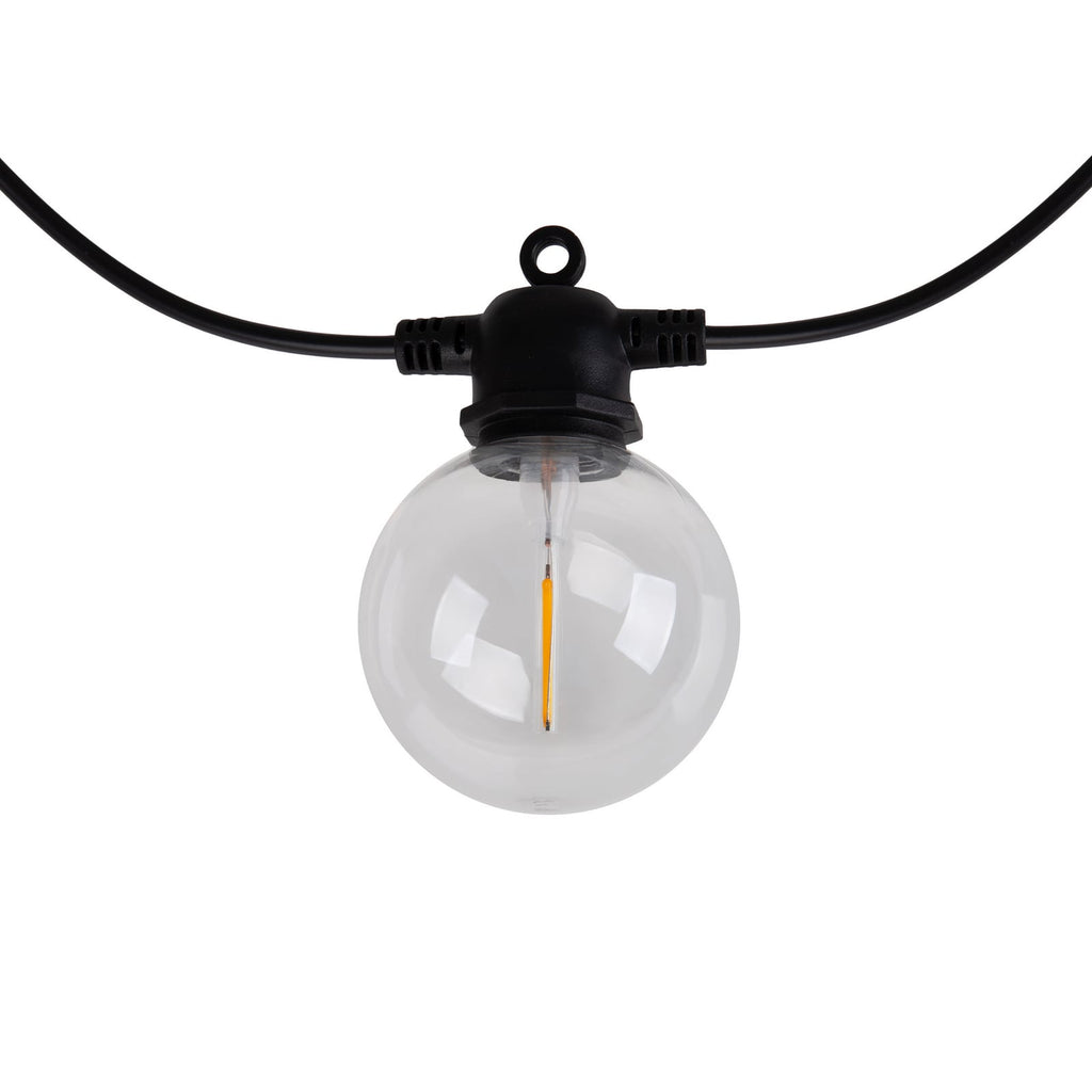 LED solcelle-lyslenke CADENA RGB 10 lys 10 m IP44 fjernkontroll