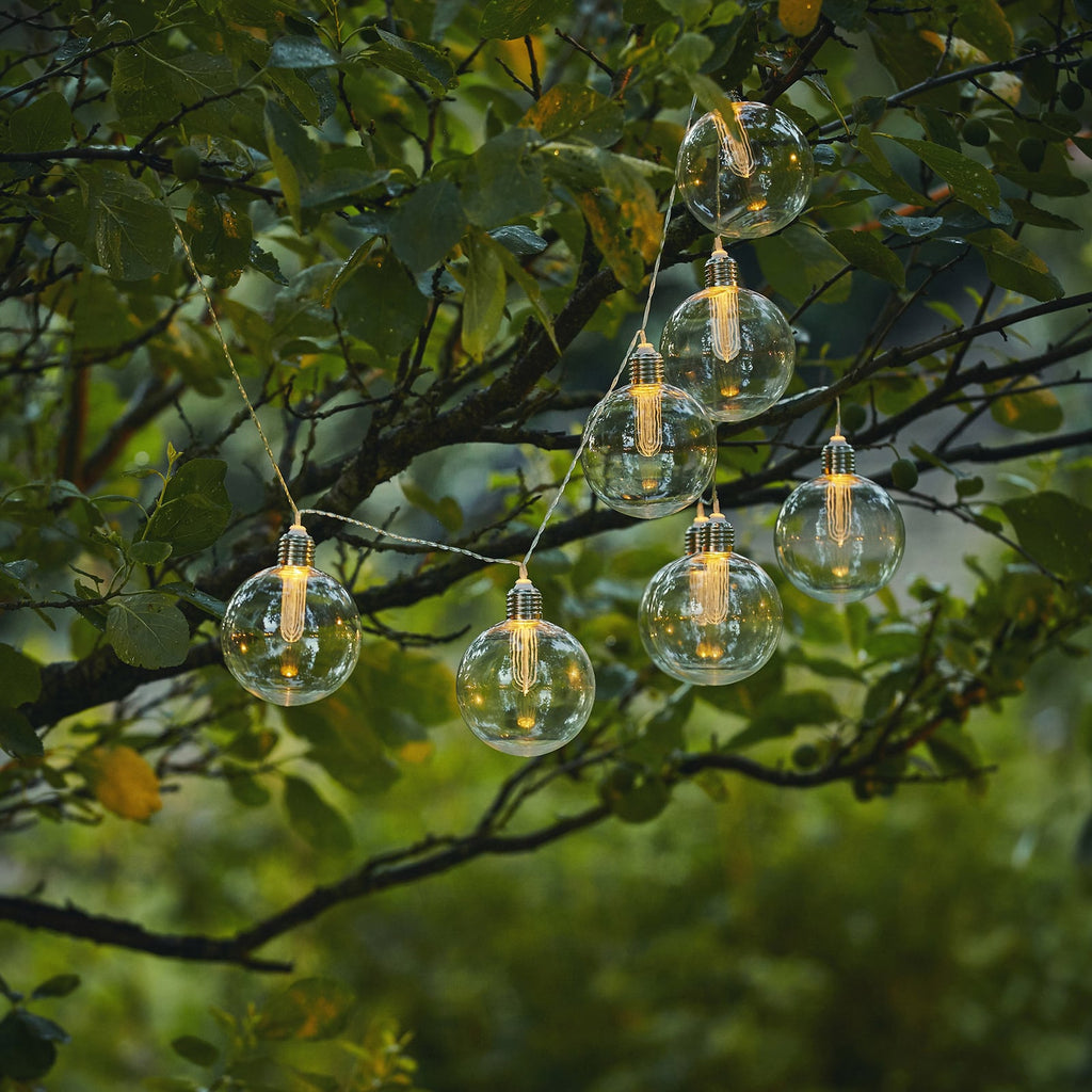 LED solcelle-lyslenke Chania 8 lys 245 cm IP44 - STAR TRADING bakside
