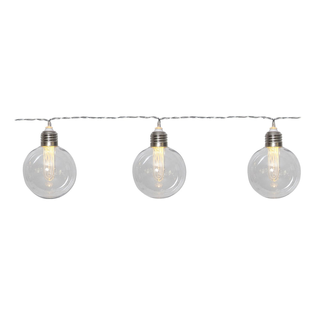 Detalj av LED solcelle-lyslenke Chania 8 lys 245 cm IP44 - STAR TRADING