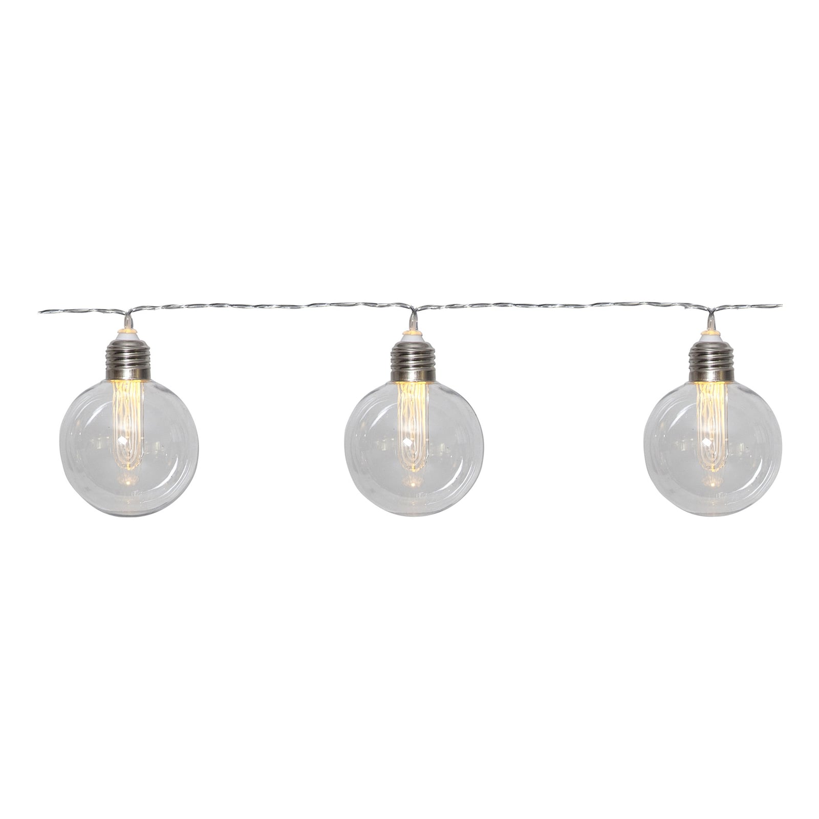 Detalj av LED solcelle-lyslenke Chania 8 lys 245 cm IP44 - STAR TRADING
