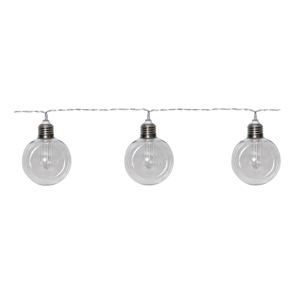 Montert LED solcelle-lyslenke Chania 8 lys 245 cm IP44 - STAR TRADING utendørs