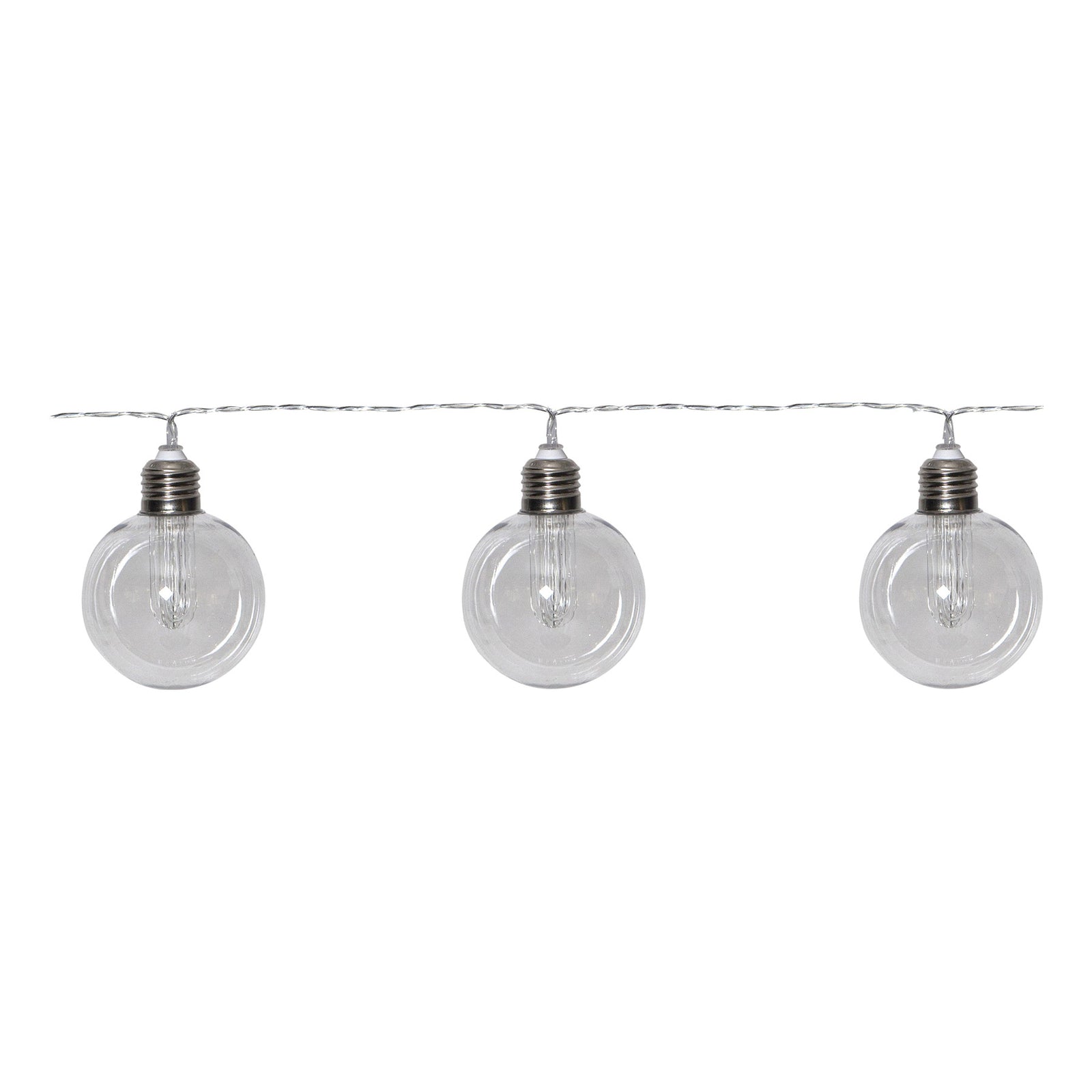 Montert LED solcelle-lyslenke Chania 8 lys 245 cm IP44 - STAR TRADING utendørs
