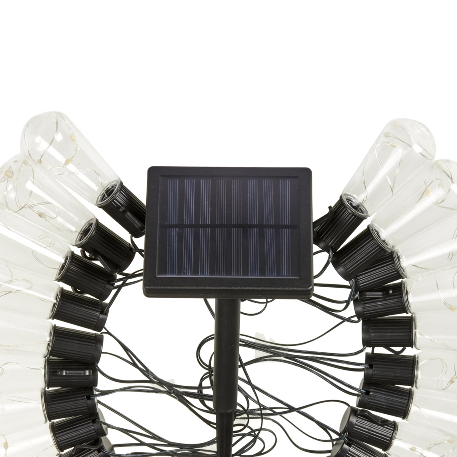 LED solcelle-lyslenke DecoBulb 20 kuler transparent IP44 fra SMART GARDEN for utendørs bruk
