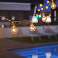 LED solcelle-lyslenke Stella filament 10 lys IP44 front