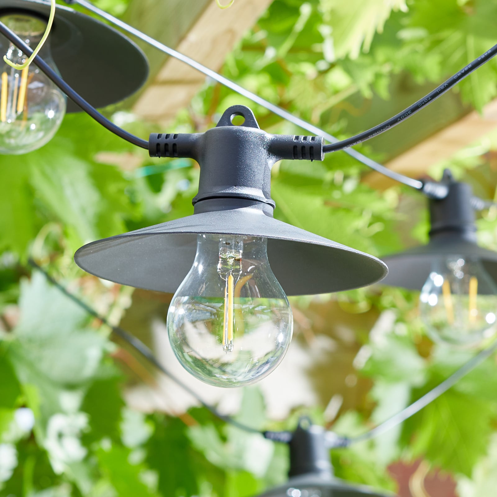 LED solcelle-lyslenke Vivo 365 8 lys IP44 forfra
