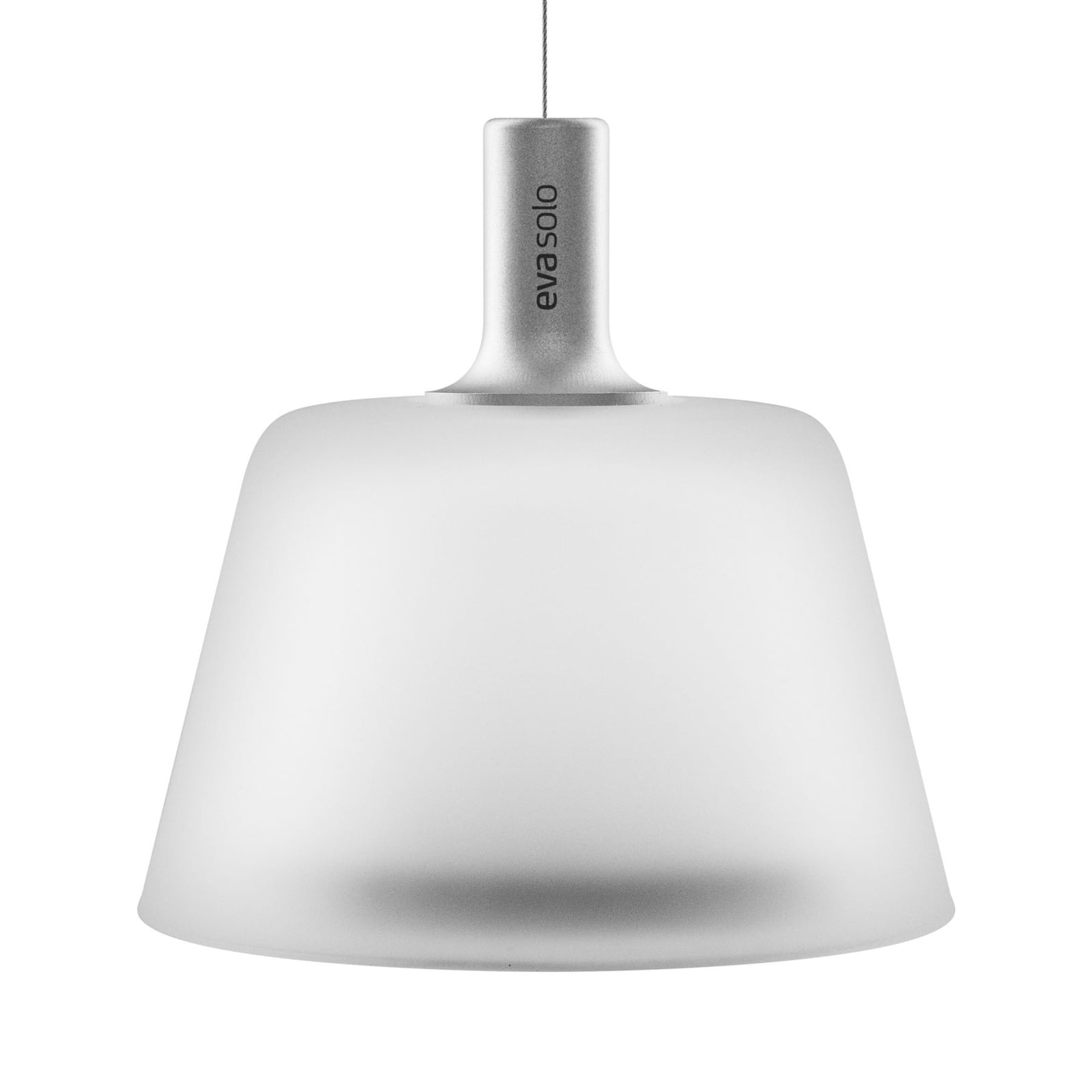 Nærbilde av frostet glass på LED solcelle-pendellampe SunLight