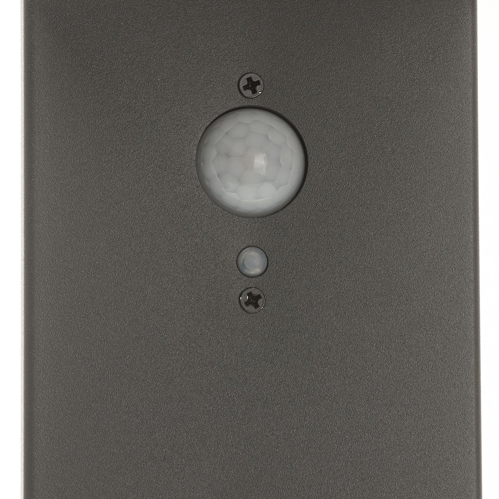 LED solcelle pullertlys Chioma med bevegelsessensor antrasitt IP44 sideprofil