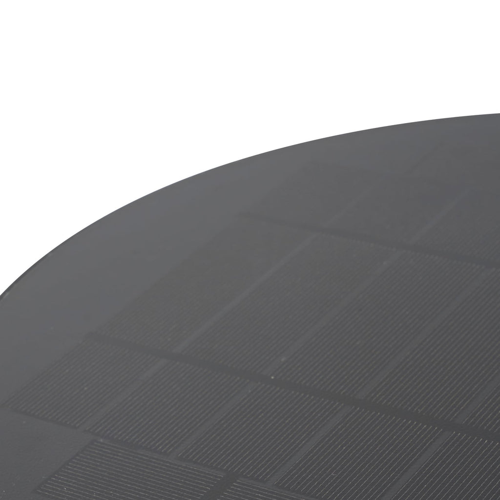 LED solcelle pullertlys Elario med bevegelsessensor svart solcellepanel