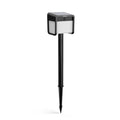 LED solcelle spydlampe Ezra med bevegelsessensor svart IP44 forfra