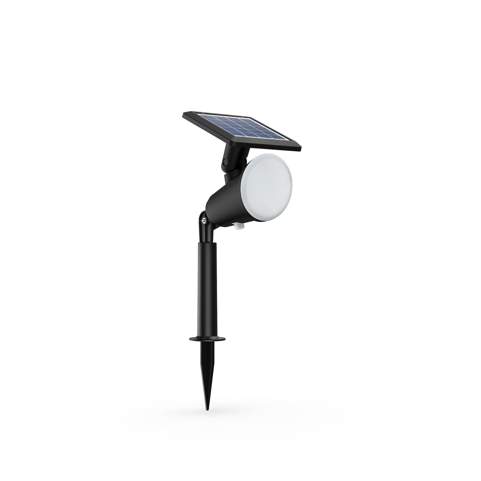 LED solcelle-spydlampe Jivix svart IP44 2700K forfra