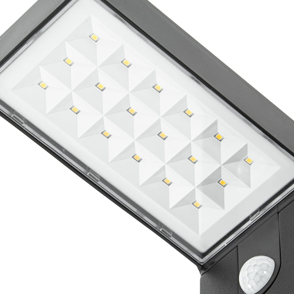 LED solcelle sti-lampe Aurino svart 75 cm med 3000 K lysfarge