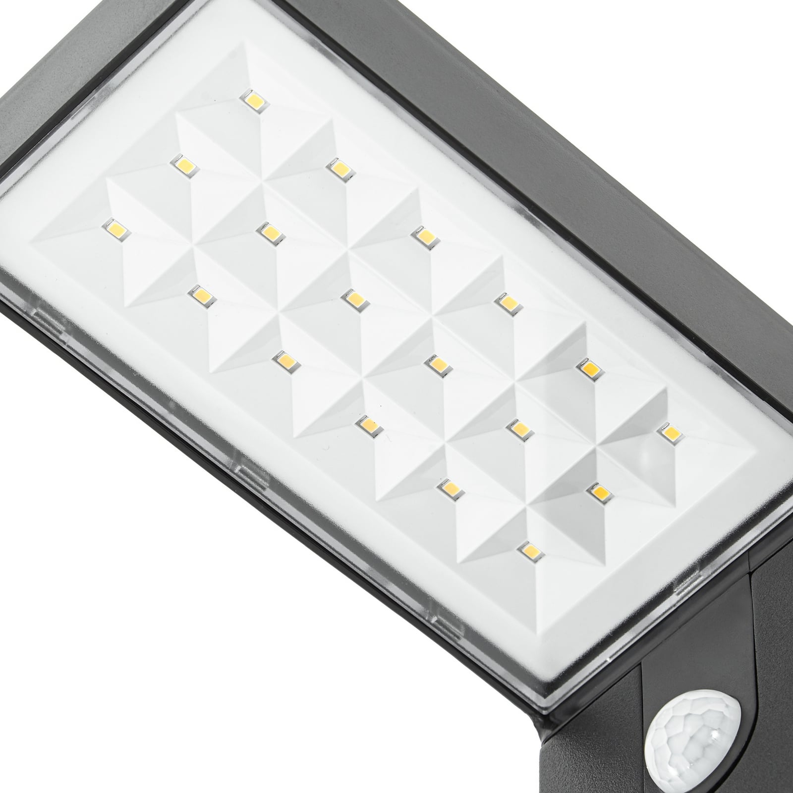LED solcelle sti-lampe Aurino svart 75 cm med 3000 K lysfarge