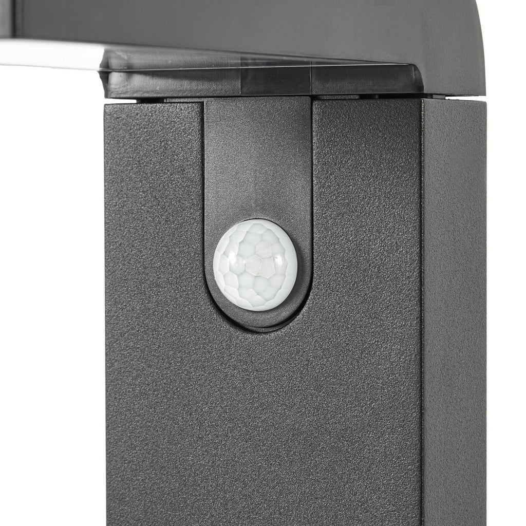 LED solcelle sti-lampe Aurino svart 75 cm bryter på produkt