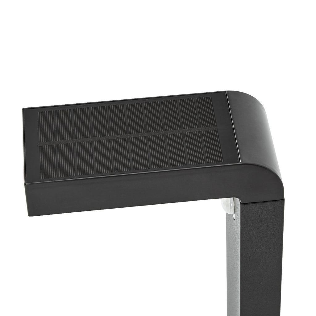 LED solcelle sti-lampe Aurino svart 75 cm med jordspyd