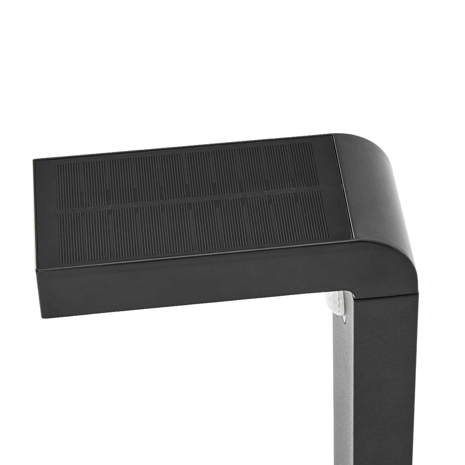 LED solcelle sti-lampe Aurino svart 75 cm med jordspyd