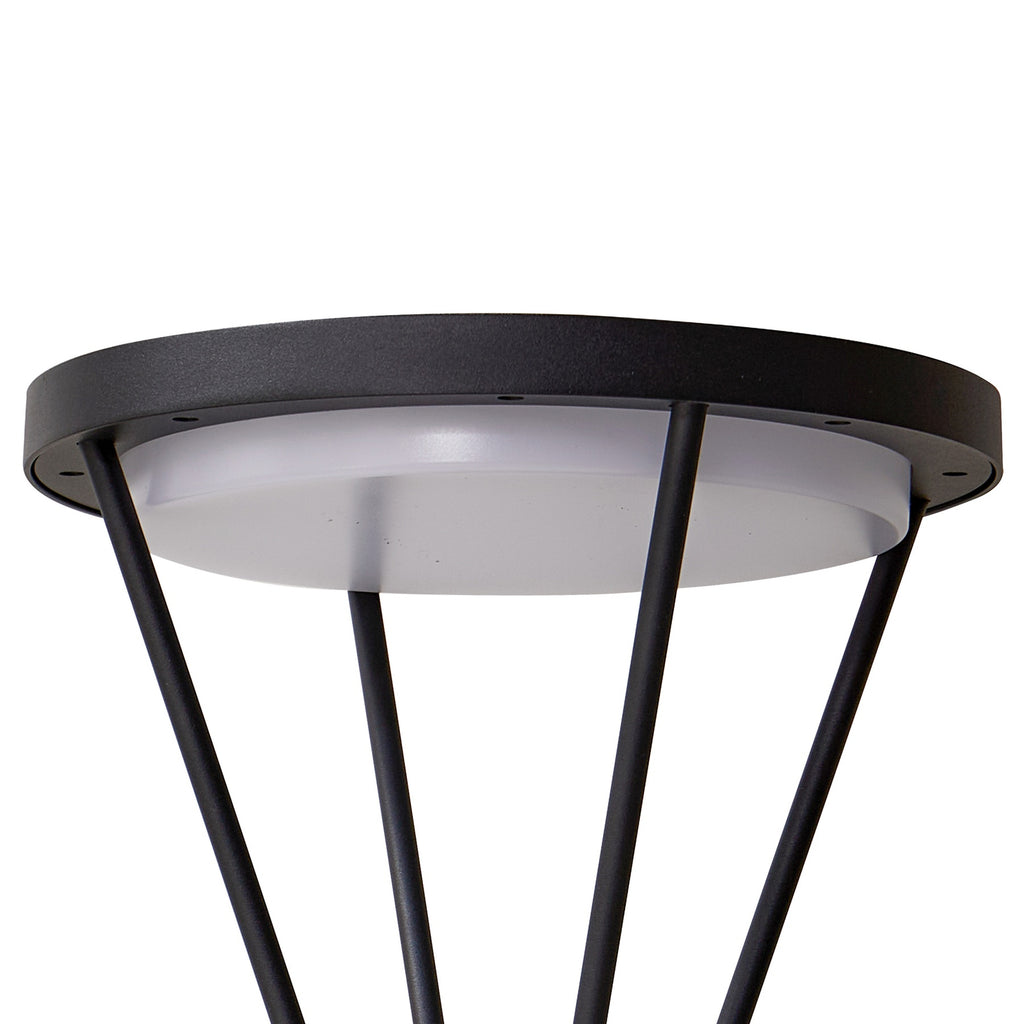 LED solcelle sti-lampe Elario med sensor svart 80 cm CCT IP54 - Lucande