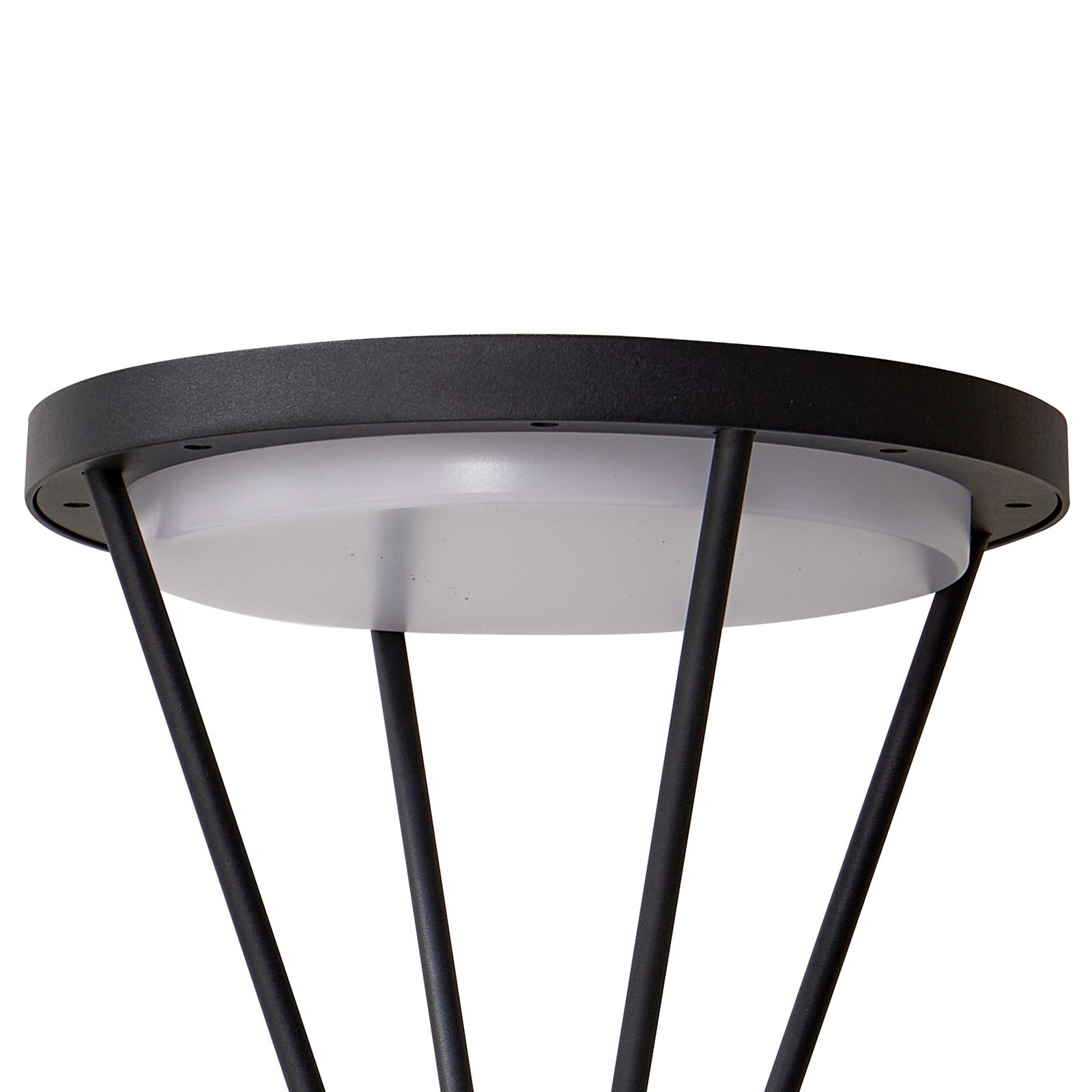LED solcelle sti-lampe Elario med sensor svart 80 cm CCT IP54 - Lucande
