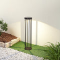 LED solcelle sti-lampe Evelis med bevegelsessensor svart IP54 forfra