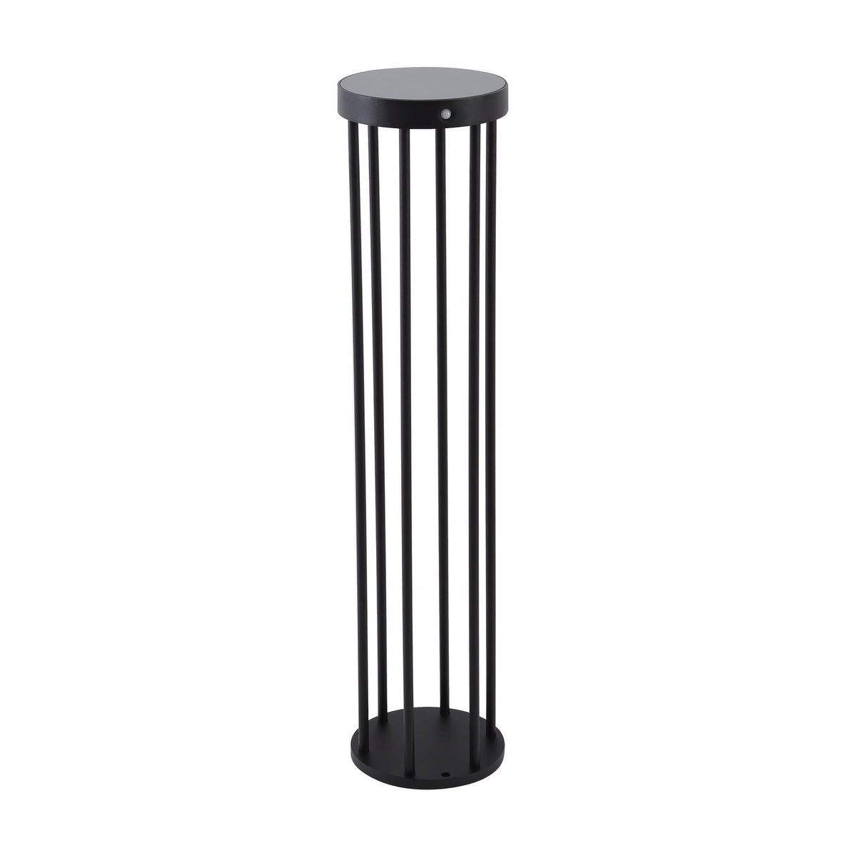 LED solcelle sti-lampe Evelis med bevegelsessensor svart IP54 detalj