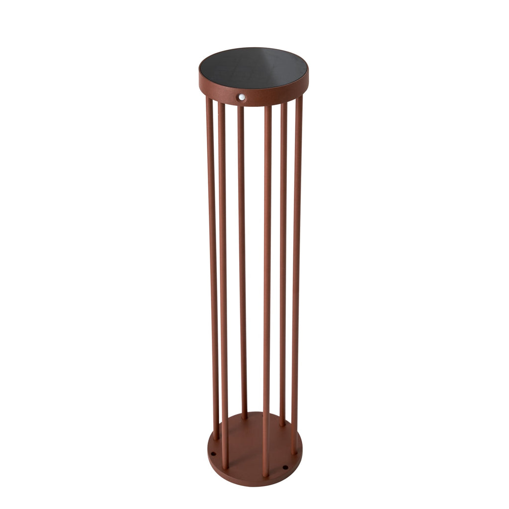 LED solcelle sti-lampe Evelis nærbilde av solcellemodul