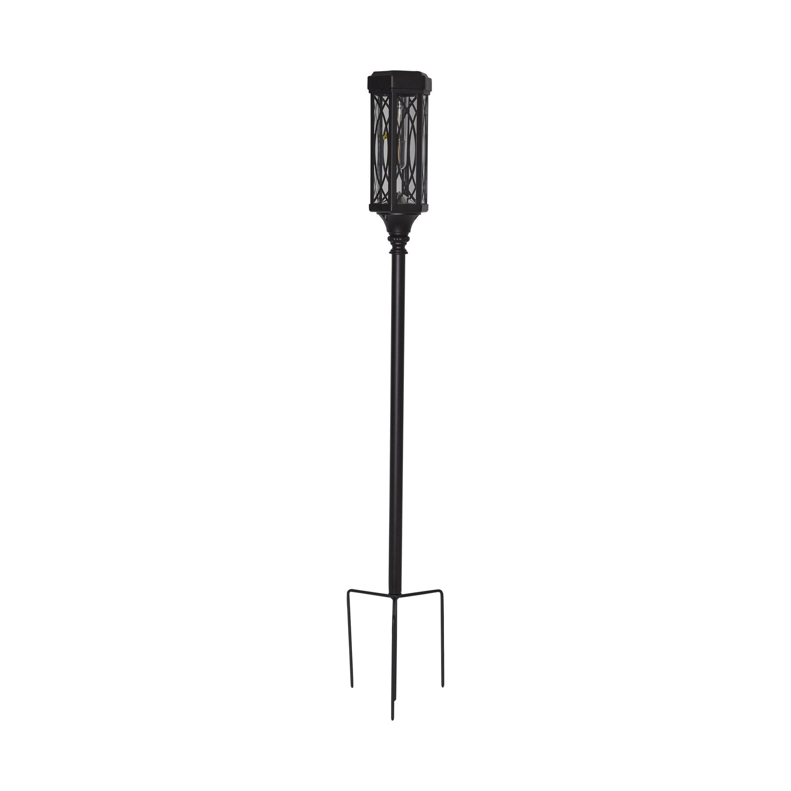 LED solcelle-sti-lampe Folke aluminium 3 høyder IP44 med jordspyd