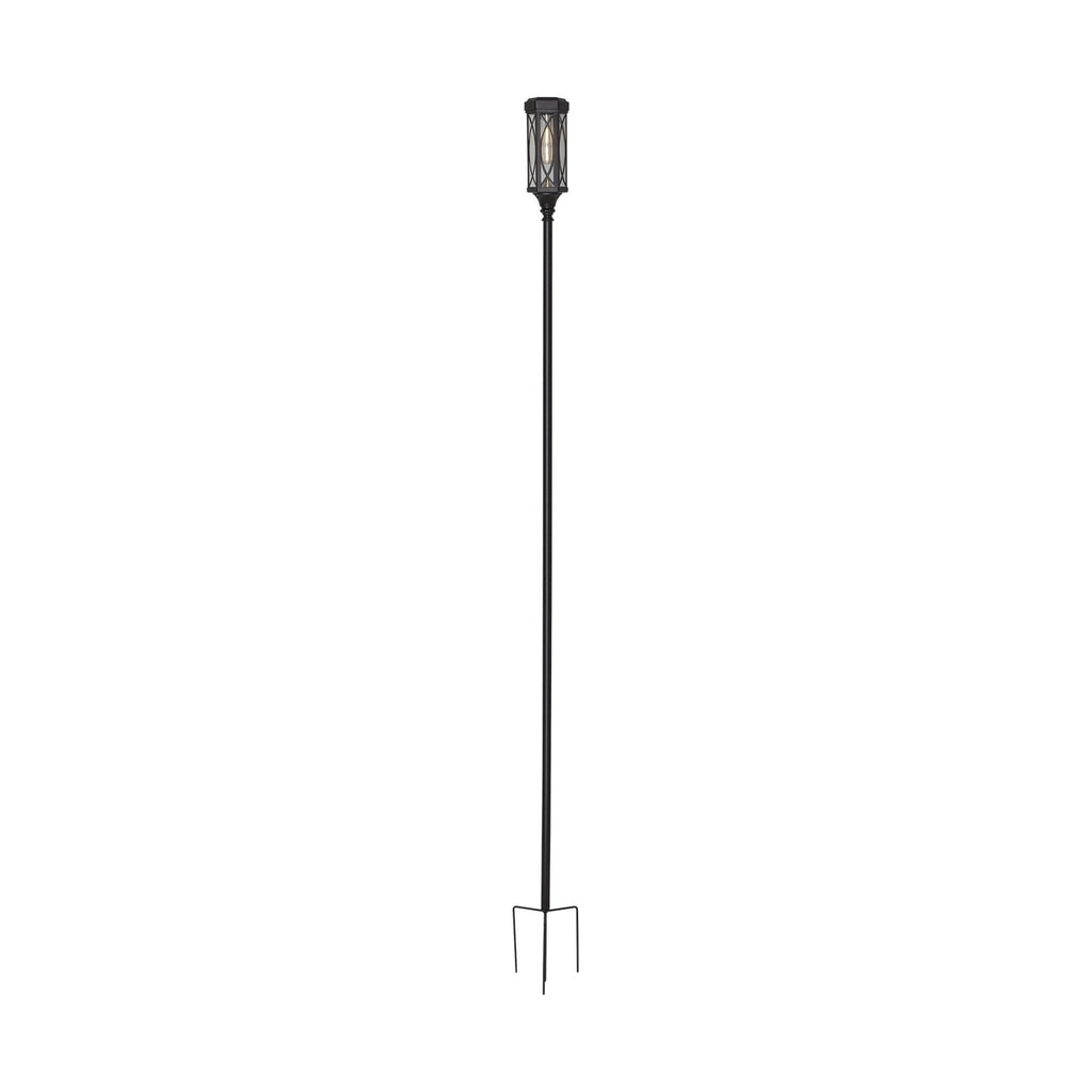 LED solcelle-sti-lampe Folke aluminium 3 høyder IP44 oversikt fra siden