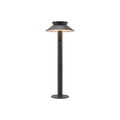 LED solcelle sti-lampe Justina med bevegelsessensor antrasitt forfra