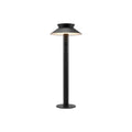 LED solcelle sti-lampe Justina med bevegelsessensor svart IP44 forfra