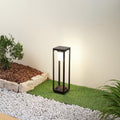LED solcelle sti-lampe Nilea med bevegelsessensor svart forfra