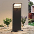 LED solcelle sti-lampe Novalie mørkegrå IP54 forfra