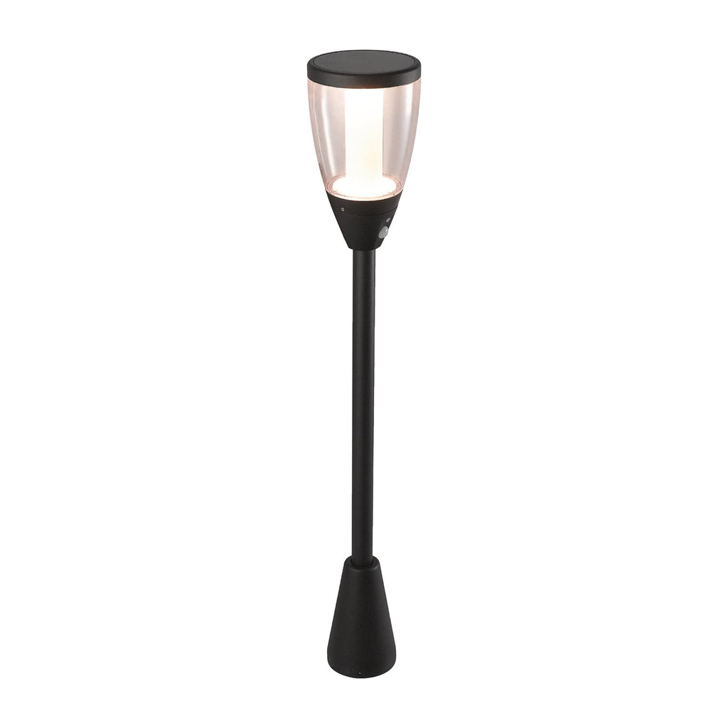 LED solcelle sti-lampe Ondin med bevegelsessensor nærbilde