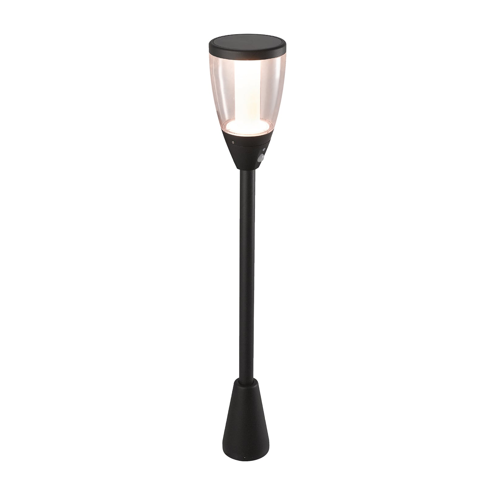 LED solcelle sti-lampe Ondin med bevegelsessensor nærbilde