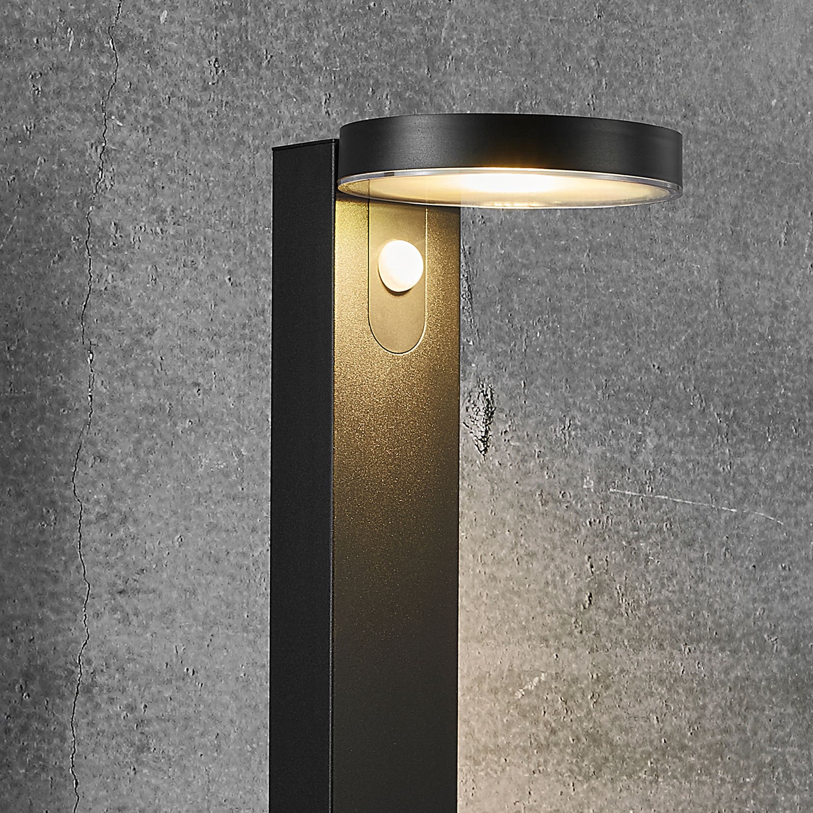 LED solcelle sti-lampe Rica Round detalj av lampeskjerm