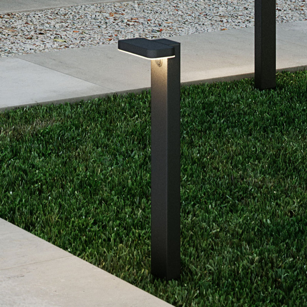 LED solcelle sti-lampe Rica Square med bevegelsessensor front