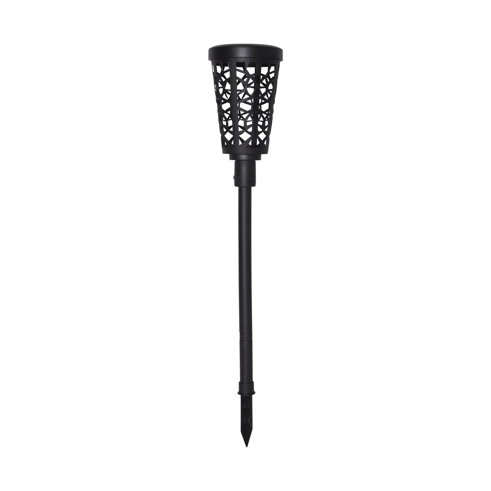 LED solcelle-sti-lampe Sinnia svart med jordspyd IP44 nærbilde av jordspyd
