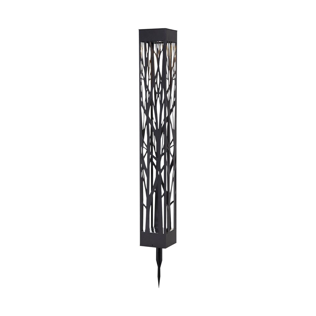 LED solcelle sti-lampe Siranna med skumringssensor nærbilde