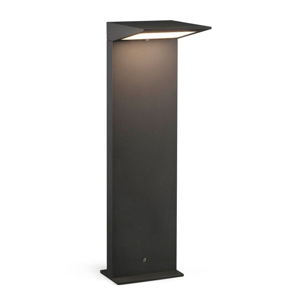 LED solcelle sti-lampe Soleil antrasitt bakside