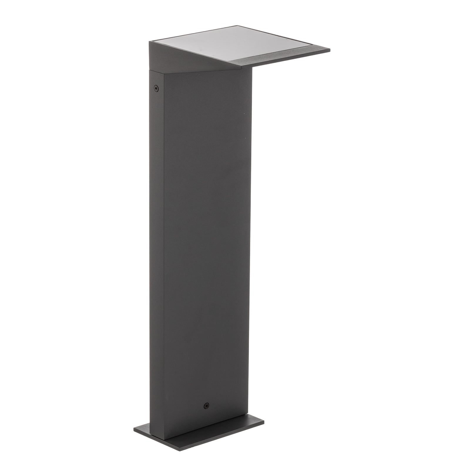 LED solcelle sti-lampe Soleil antrasitt detalj