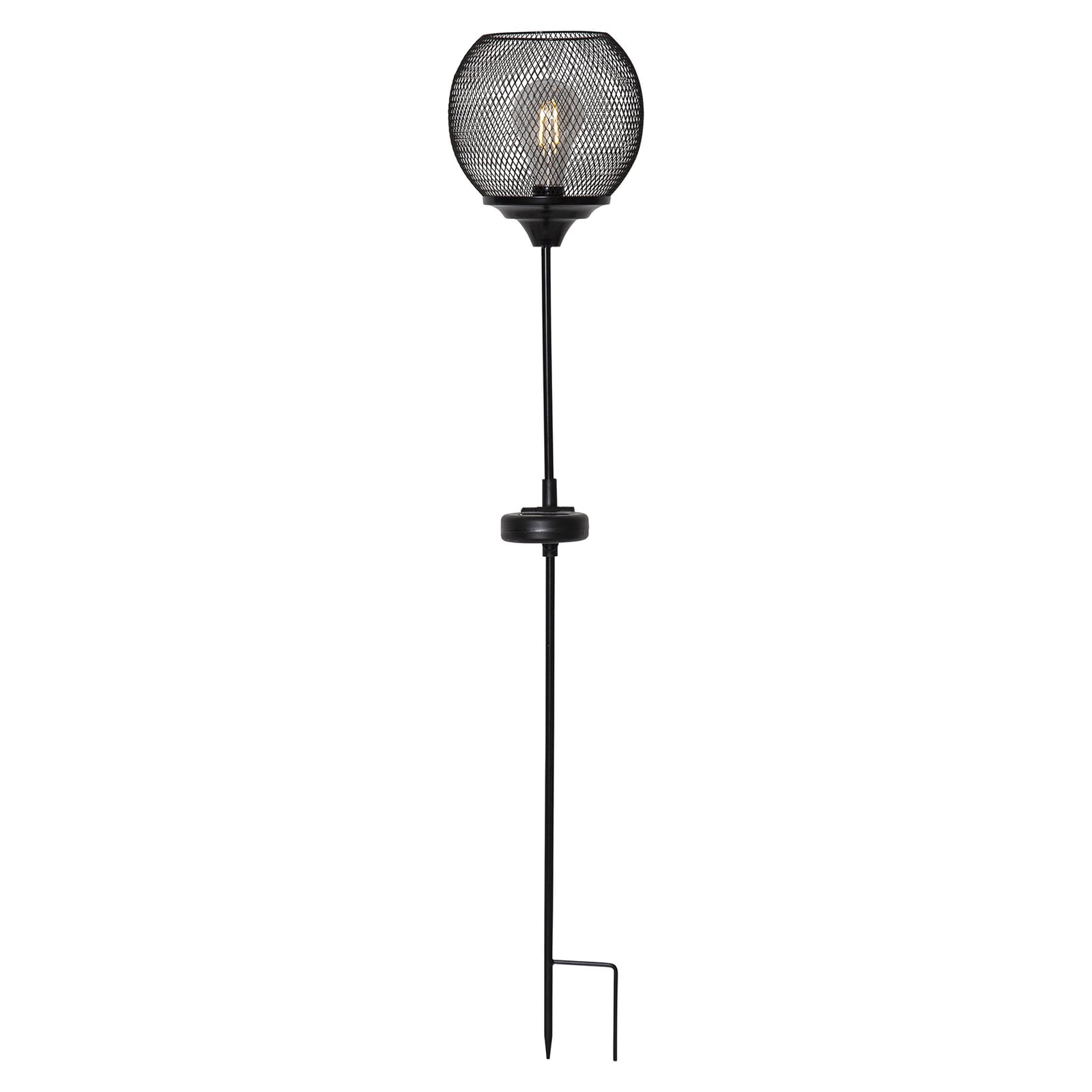 Nærbilde av LED solcelle sti-lampe Sunlight med spyd IP44