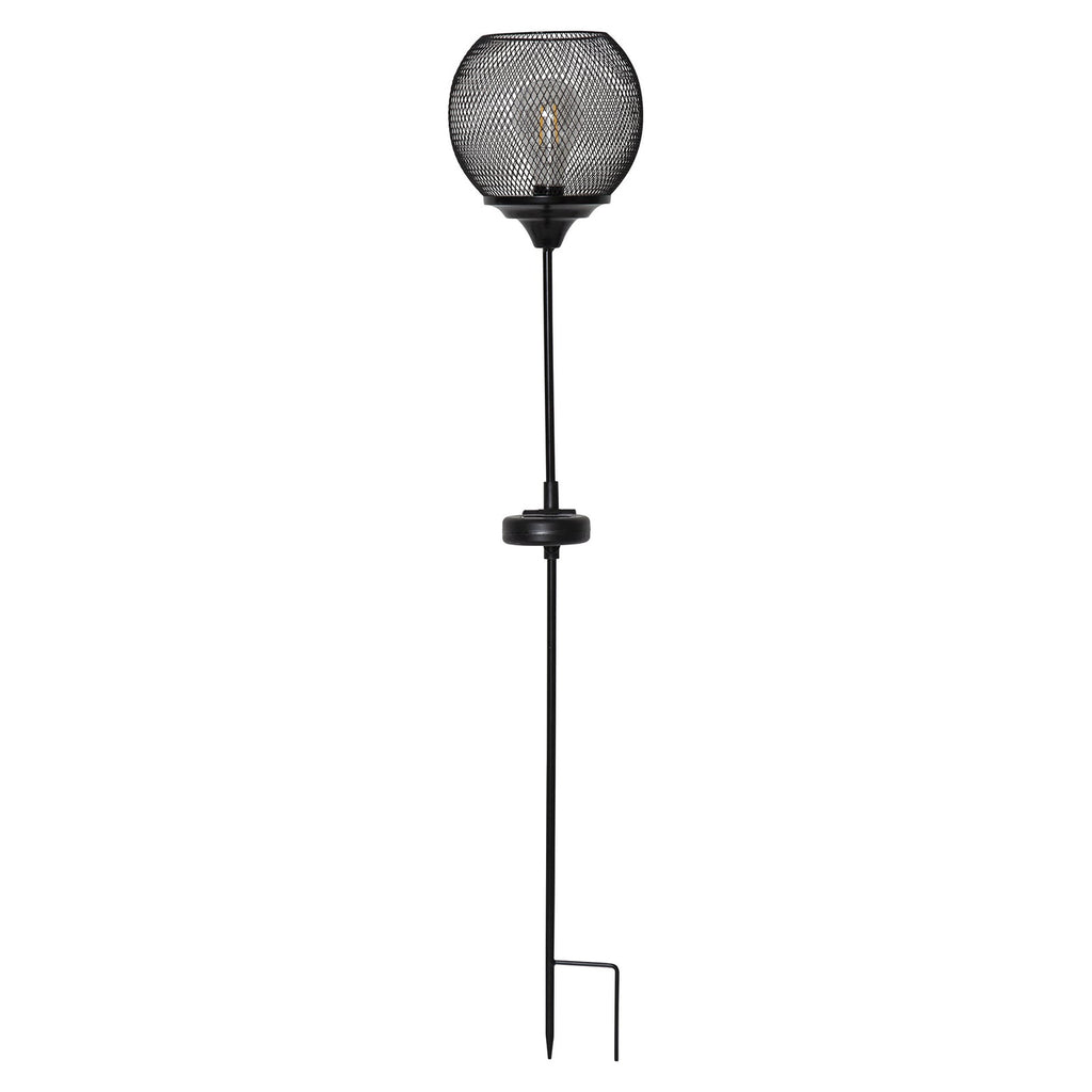 LED solcelle sti-lampe Sunlight med spyd IP44 montert i hage