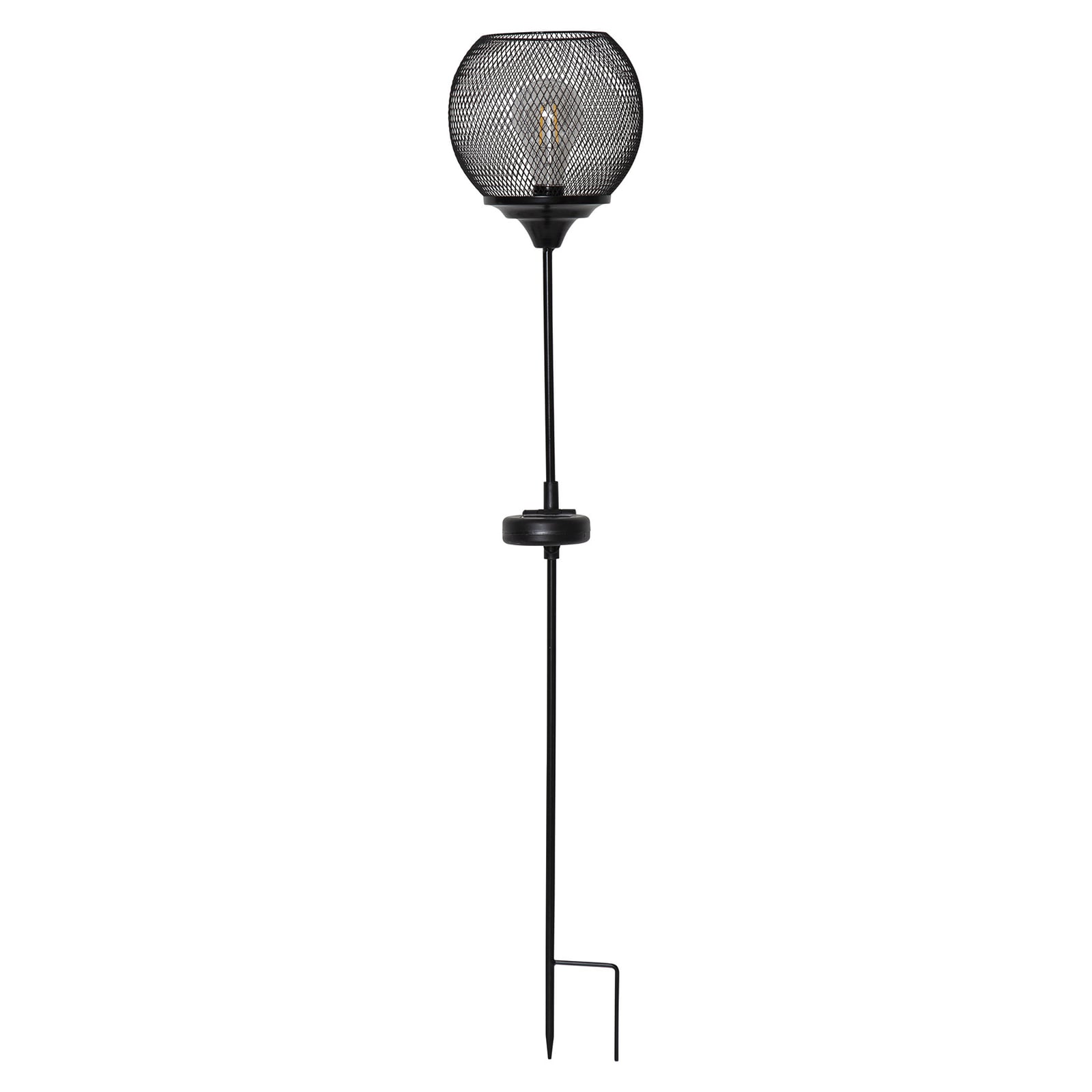 LED solcelle sti-lampe Sunlight med spyd IP44 montert i hage