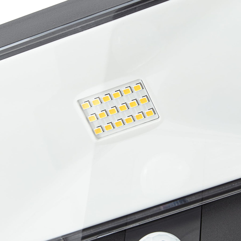 LED solcelle sti-lampe Tarlson kantet antrasitt bryter og sensor