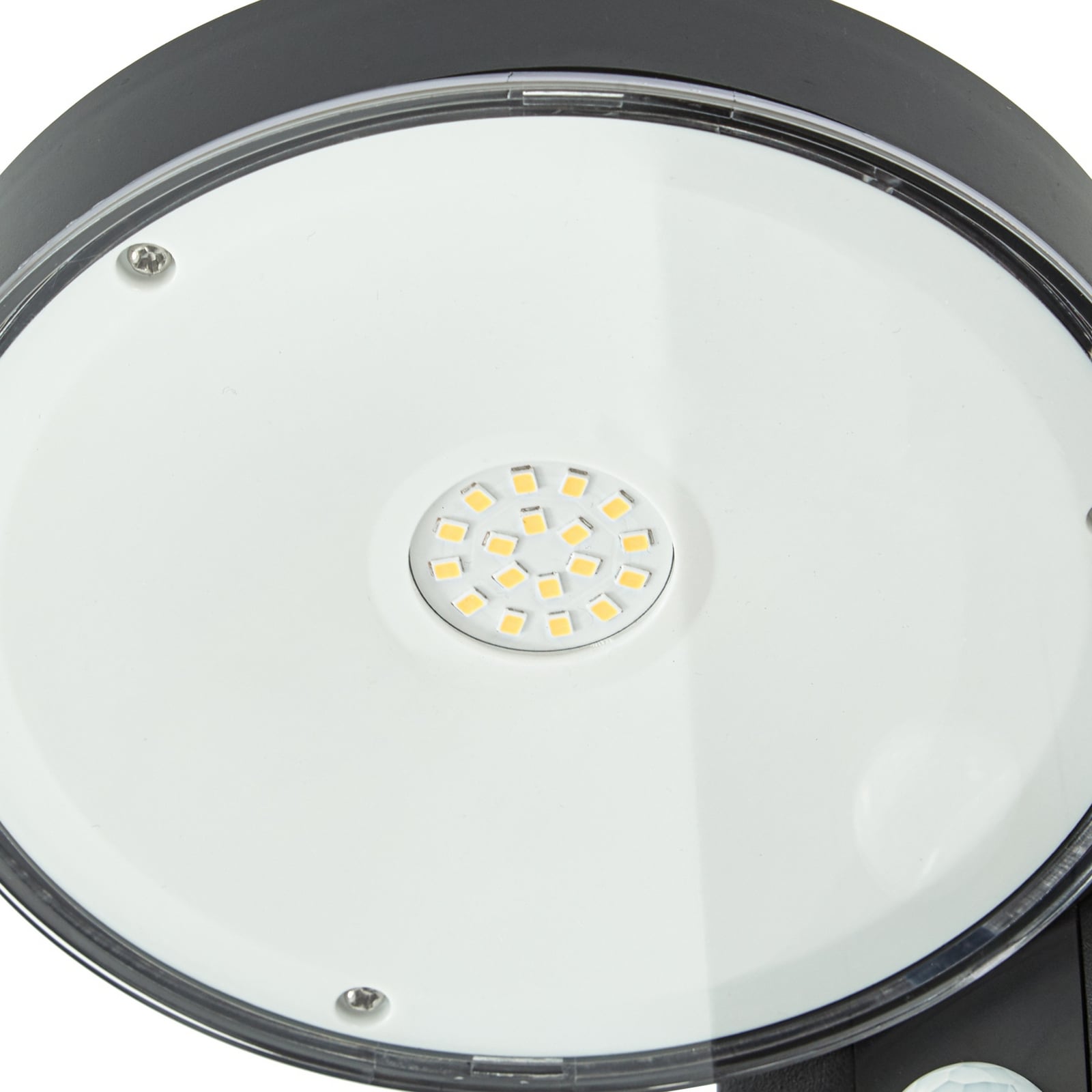LED solcelle sti-lampe Tarlson rund antrasitt sideprofil