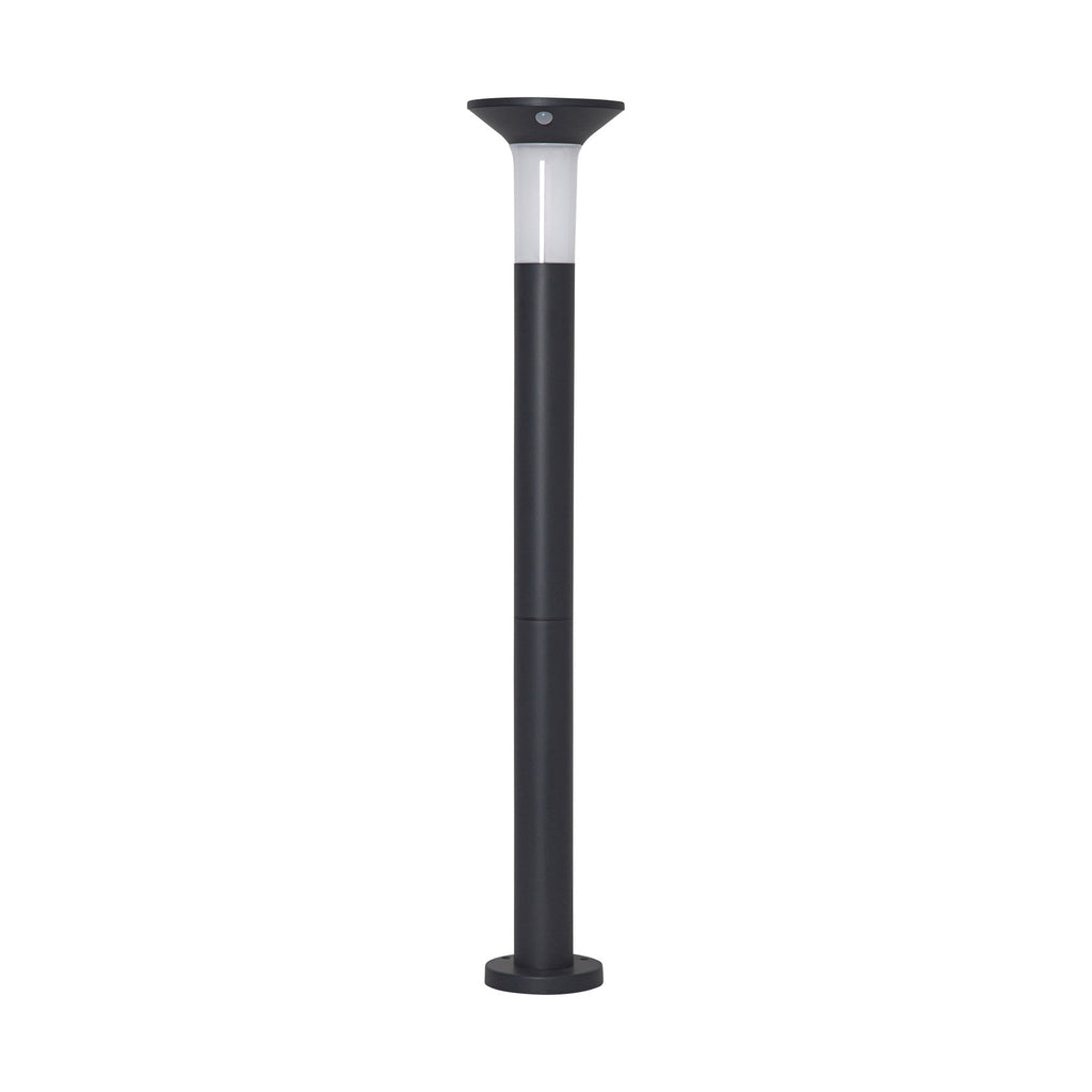 LED solcelle sti-lampe Valta med bevegelsessensor IP44 nærbilde av sensor